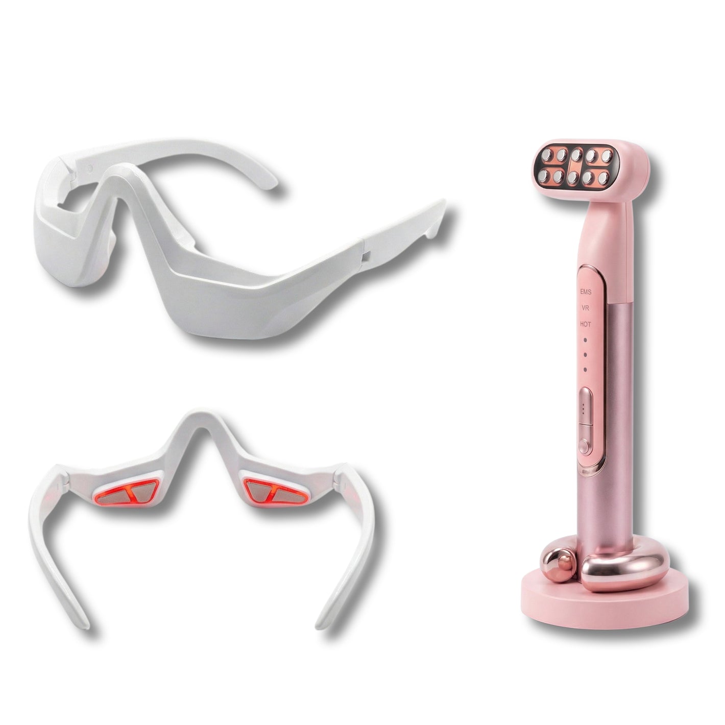 Coffret Institut Visage & Regard – Appareil Soin Visage 5 Technologies + Masque Oculaire Pro