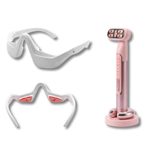 Coffret Institut Visage & Regard – Appareil Soin Visage 5 Technologies + Masque Oculaire Pro