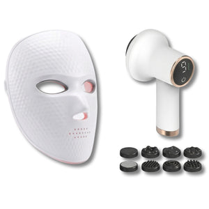 Coffret Beauté & Silhouette Pro – Masque LED Visage + Masseur Anti-Cellulite Haute Performance