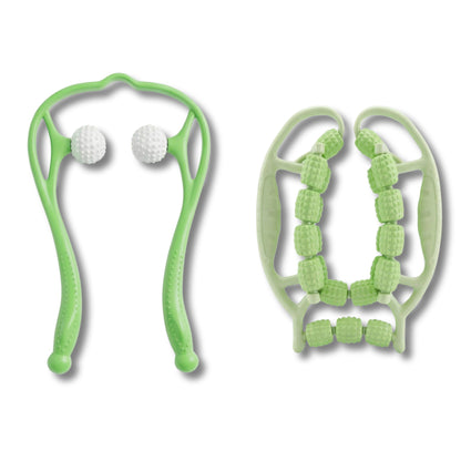 Coffret Massage Manuel & Récupération – Masseur Cervical + Rouleau Musculaire 360°