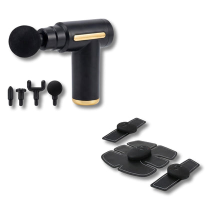 Coffret Tonification & Récupération Musculaire – Électrostimulateur EMS + Pistolet de Massage